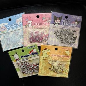 Sanrio Sticker Bundle – 500 pcs (5 packs, 100 pcs each)